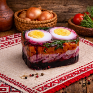 galaretka z wędzonym filetem z kaczki