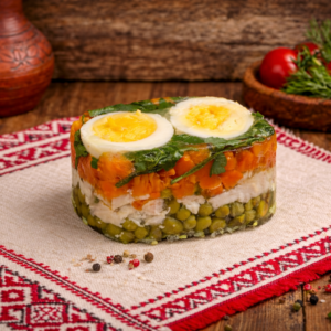 galaretka z wędzonym filetem z kaczki