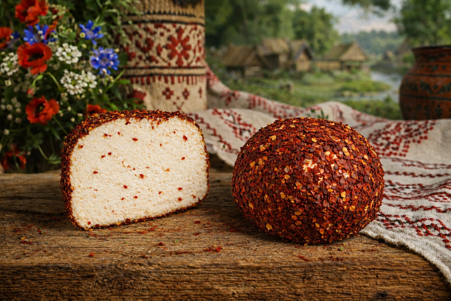 ser typu włoskiego wędzony z płatkami chili ser typu włoskiego wędzony z płatkami chili